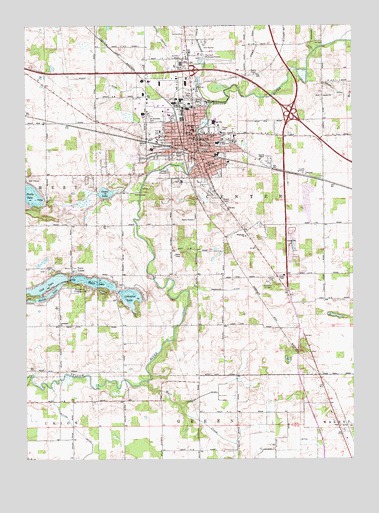 Plymouth, IN USGS Topographic Map