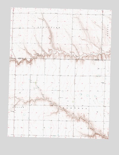 Beulah Cemetery, KS USGS Topographic Map