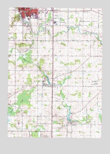 Plymouth South, WI USGS Topographic Map