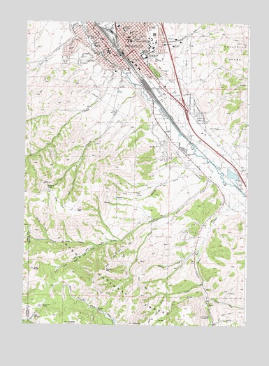 Pocatello South, ID USGS Topographic Map