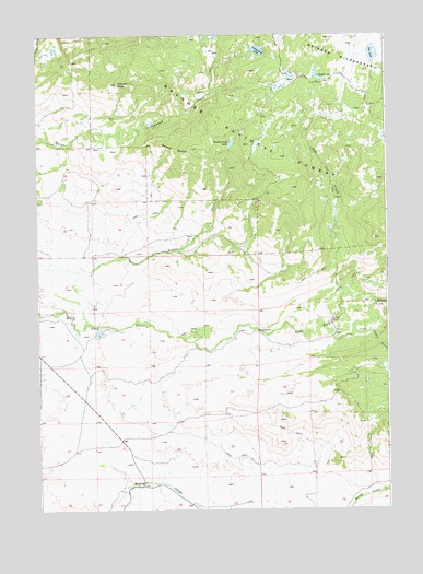 Pocket Creek Lake, WY USGS Topographic Map