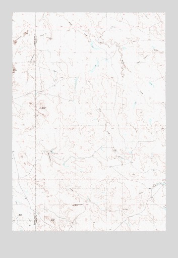 Pocochichee Butte, MT USGS Topographic Map