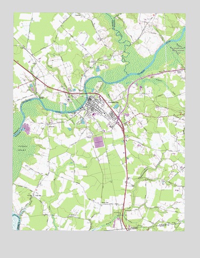 Pocomoke City, MD USGS Topographic Map