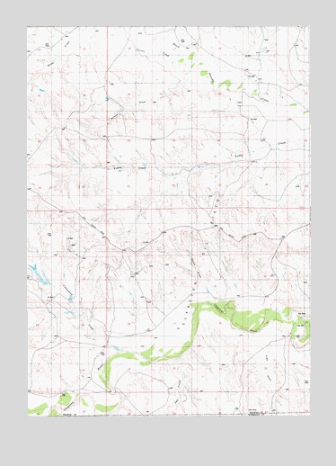 Poddy Creek, WY USGS Topographic Map