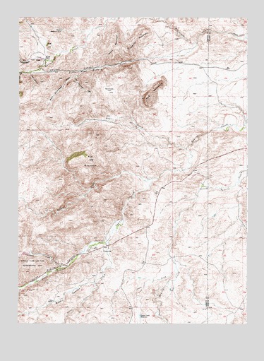 Poe Mountain, WY USGS Topographic Map