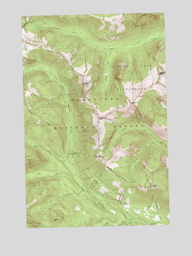 Poe Mountain, WA USGS Topographic Map