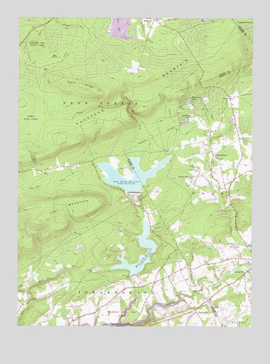 Pohopoco Mountain, PA USGS Topographic Map