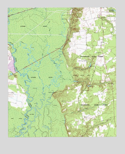 Poinsett State Park, SC USGS Topographic Map