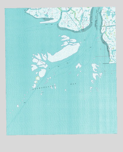 Point au Fer NE, LA USGS Topographic Map