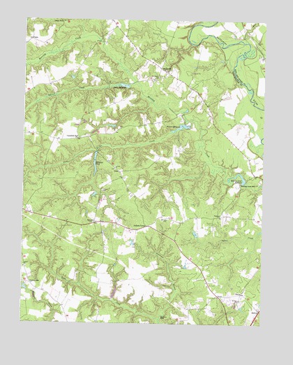 Beulahville, VA USGS Topographic Map