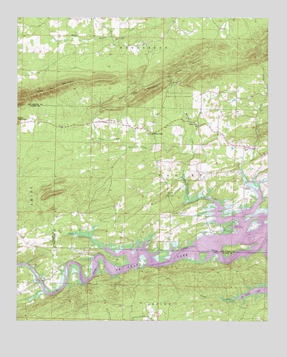 Point Cedar, AR USGS Topographic Map