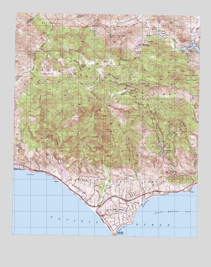 Point Dume, CA USGS Topographic Map