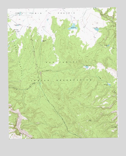 Point of Pines East, AZ USGS Topographic Map