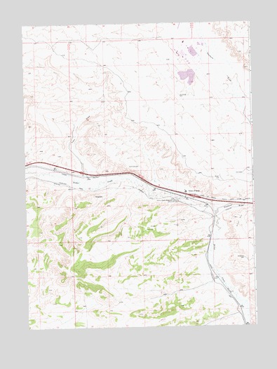 Point of Rocks, WY USGS Topographic Map