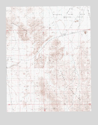 Point of Rocks, NV USGS Topographic Map