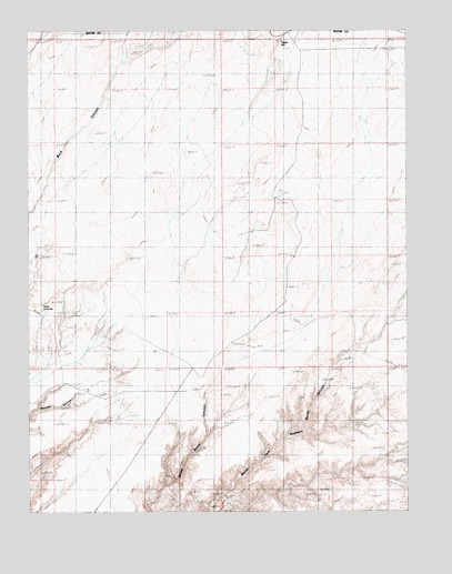Point of Rocks East, UT USGS Topographic Map