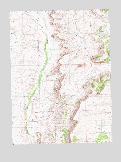 Point of Rocks SW, WY USGS Topographic Map