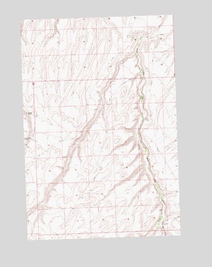 Poisel Butte, WA USGS Topographic Map