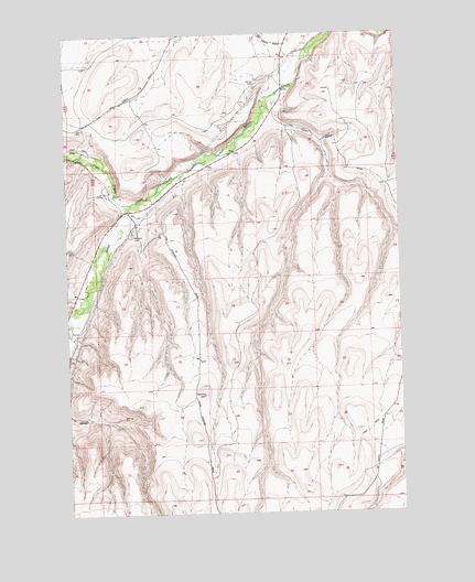 Poisel Butte NW, WA USGS Topographic Map