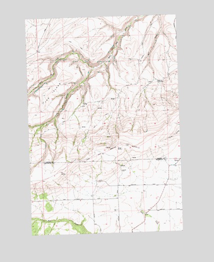 Poisel Butte SE, WA USGS Topographic Map