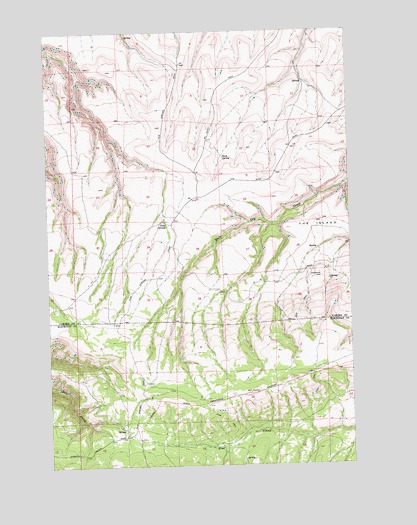 Poisel Butte SW, WA USGS Topographic Map