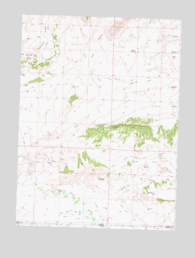 Poison Basin, WY USGS Topographic Map
