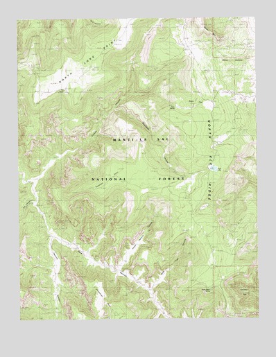 Poison Canyon, UT USGS Topographic Map