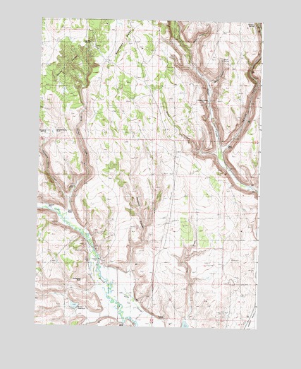 Poison Creek, OR USGS Topographic Map