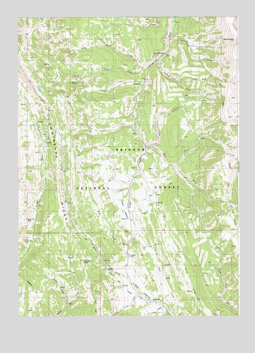 Poison Meadows, WY USGS Topographic Map