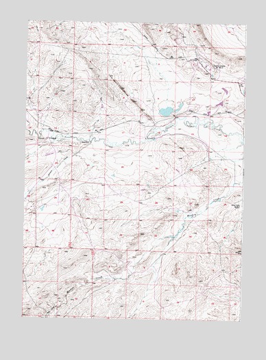 Poison Spider, WY USGS Topographic Map