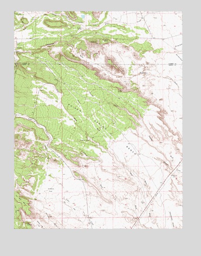 Poison Spring Bench, UT USGS Topographic Map