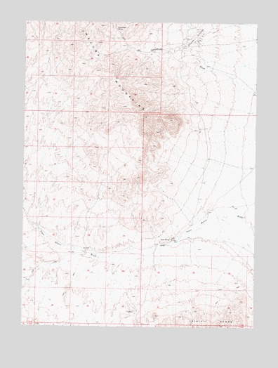 Poker Brown, NV USGS Topographic Map