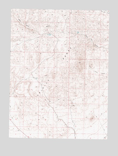 Poker Brown Spring, NV USGS Topographic Map