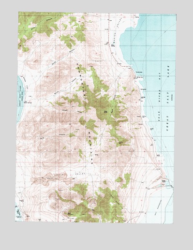 Pokes Point, UT USGS Topographic Map