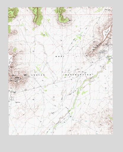 Polacca, AZ USGS Topographic Map
