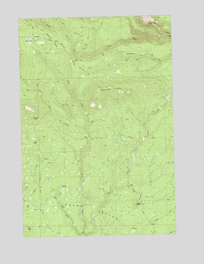 Poland Butte, WA USGS Topographic Map