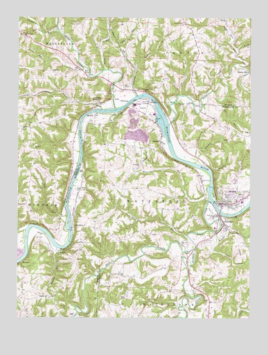 Beverly, OH USGS Topographic Map