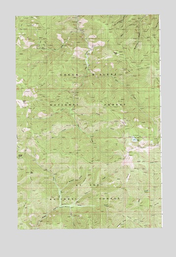 Polaris Peak, ID USGS Topographic Map