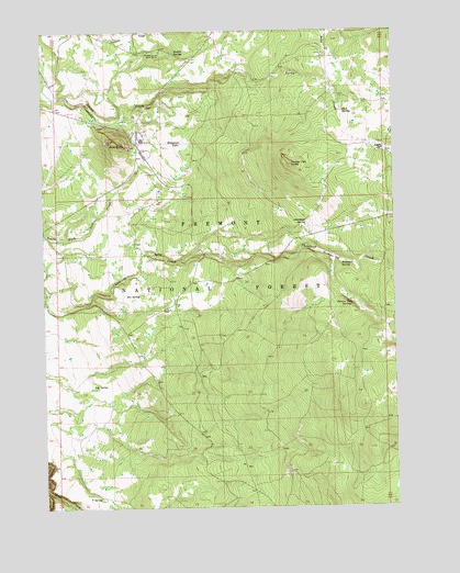 Pole Butte, OR USGS Topographic Map