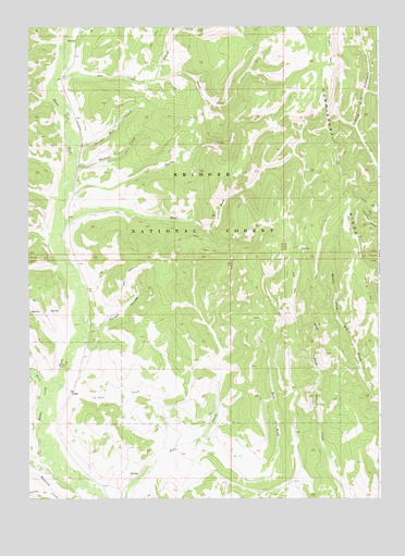 Pole Creek, WY USGS Topographic Map