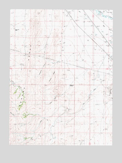 Pole Creek, NV USGS Topographic Map