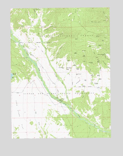 Dark Canyon, UT USGS Topographic Map