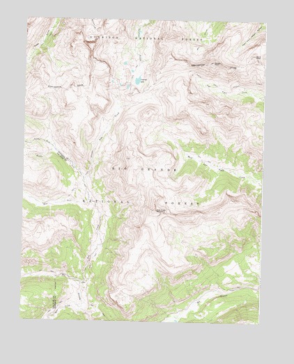Pole Creek Mountain, CO USGS Topographic Map