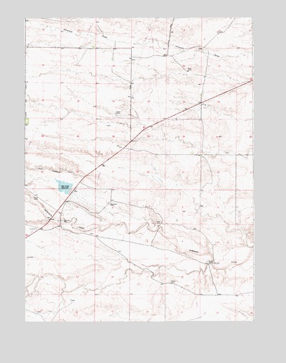 Pole Creek Ranch, WY USGS Topographic Map
