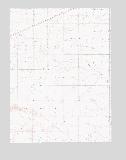 Pole Creek Ranch SE, WY USGS Topographic Map