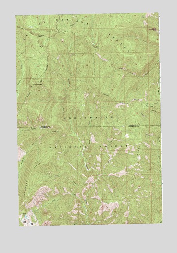 Pole Mountain, ID USGS Topographic Map