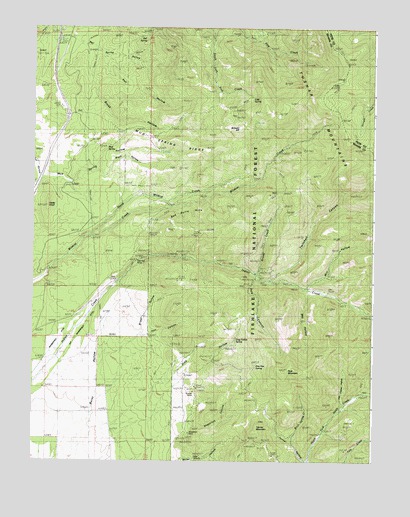 Pole Mountain, UT USGS Topographic Map