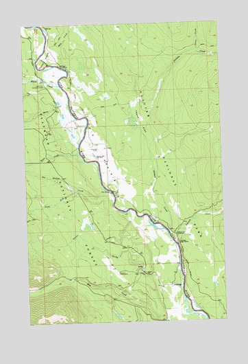 Polebridge, MT USGS Topographic Map