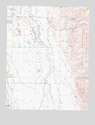 Poleta Canyon, CA USGS Topographic Map