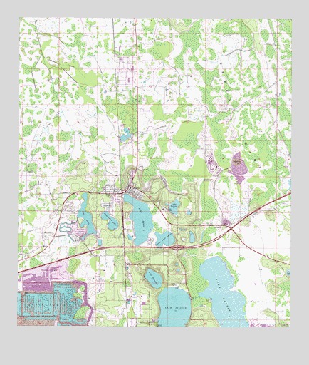 Polk City, FL USGS Topographic Map